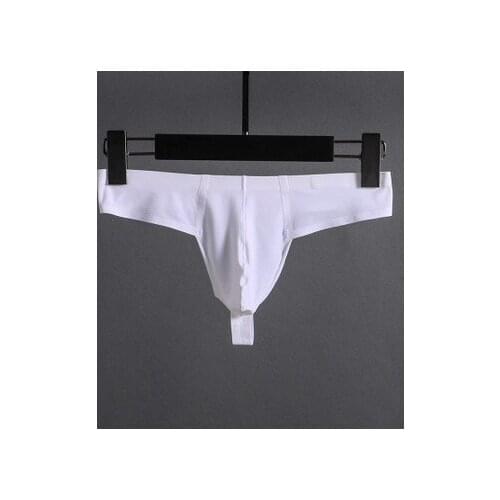 Men Sexy G-string Thongs Men Gay Underwear Solid Ultra-thin Seamless Panties Ice Silk Underpants Man Bikini Briefs Jockstrap