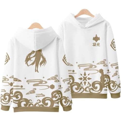 2021 New Arrival Personality Genshin Impact Hoodies Sweatshirt Women Men Spring Autumn Fashion Hip hop Pullover Clothes
