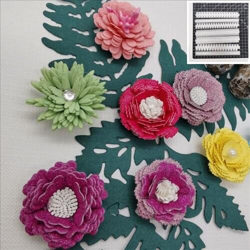 New Flowers combination metal cutting die scrapbook Embossing die cutting manual album card cover materials DIY handmade