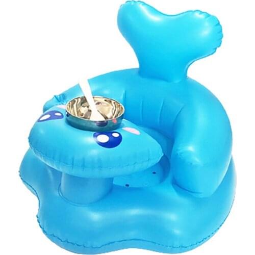 Wholesale New Baby School Seat Baby Inflatable Sofa Childrens Dining Chair Portable Folding Lazy Sofa