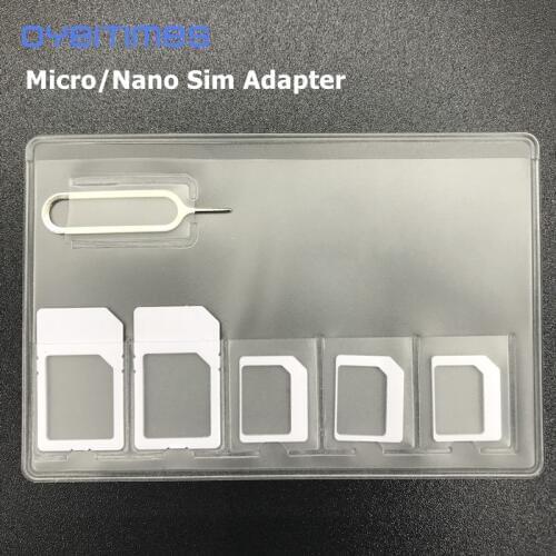 OYEITIEMS 3 in 1 for Nano Sim Adapter and for Micro Sim Adapter with a Needle for Mobile Devices Compact