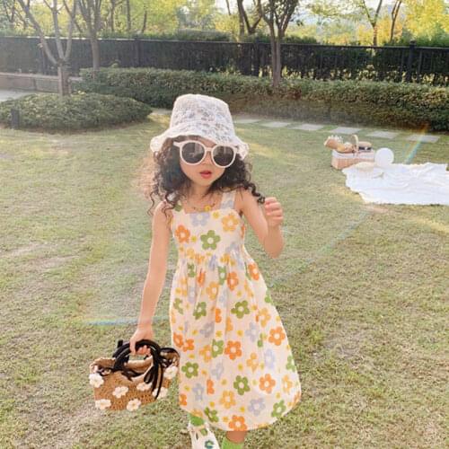 Menoea Baby Girls Casual Dresses 2021 New Fashion Summer Girl Holiday Casual Style Korean Version Sweet Cute Baby Dresses