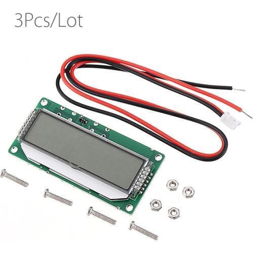3pcs/Lot DC 12V-60V 2S-15S LCD Lead Acid Lithium Battery Voltmeter Power Meter Display Battery Capacity Indicator