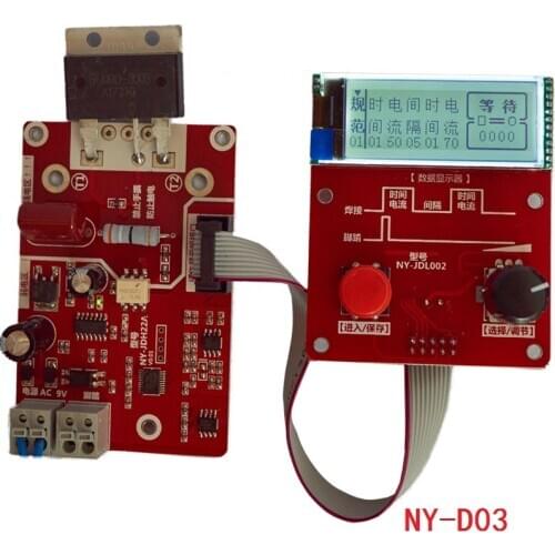 Y-D03 Double Pulse Multi-specification Time and Current Controller Control Board for Spot Welder