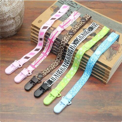 Baby Pacifier Clip Chain Ribbon Holder For Nipples Chupetas Para Soother Pacifier Clips Leash Strap Holder For Infant G0045
