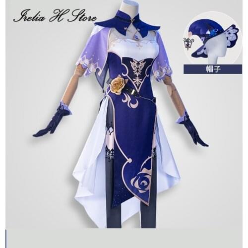Cosplays Genshin Impact Lisa Cosplay Costume dress female Game Cosplays full set