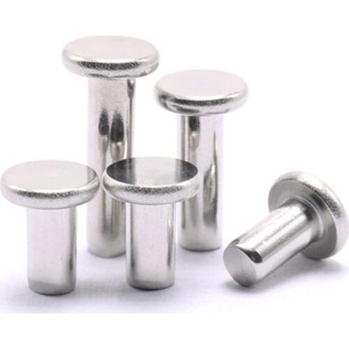 1pcs M16 Solid rivet bolt Flat Percussive rivets Stainless steel 304 30mm-100mm length