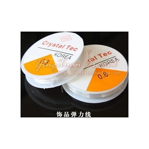 10 rolls/lot 0.8mm thickness Crystal elastic line series bracelet, must-have stock DIY jewelry accessories Manual material