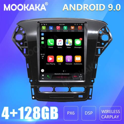 For Ford Fusion MK4 2011-2013 Tesla Screen Android Px6 Car Multimedia Stereo Player Carplay GPS Navigation Head Unit DVD