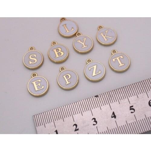 White alphabetical letters words from A to Z (2 face ) 9 pcs /lot