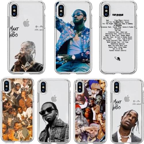 POP SMOKE famous rapper Phone Case Transparent soft For iphone 5 5s 5c se 6 6s 7 8 11 12 plus mini x xs xr pro max