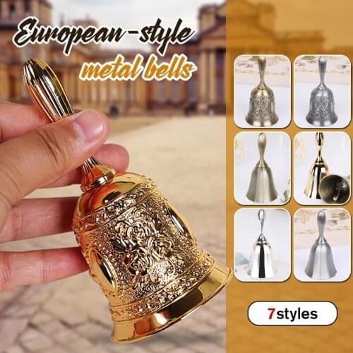 Retro Metal Tone Hand Bell School Dinner Shoptea Bell Hand Held Craft Wedding Decor Alarm School Church Classroom Desk Bell