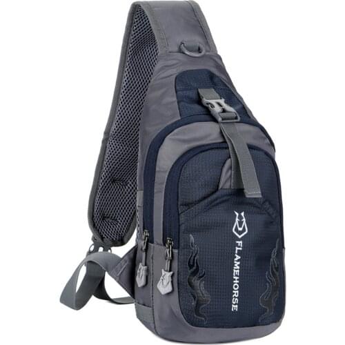 Men Sling Backpack Chest Crossbody Bag Waterproof Lightweight Chest Bag Shoulder Bag Travel Sports Running Cycling Gym Daypack