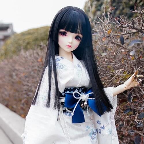 1/3 1/4 1/6 1/8 High Temperature Wire Straight BJD Wig Super For Doll Hair Wig