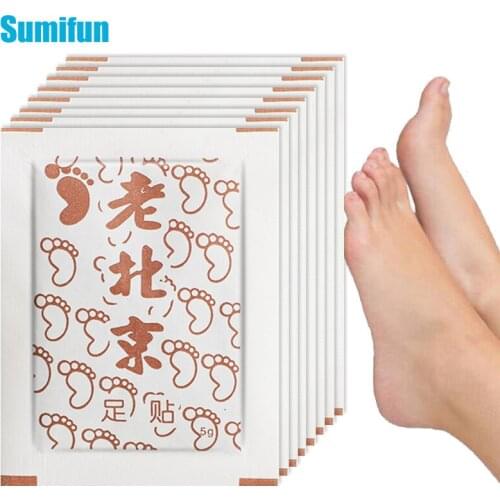 6/10 Pcs Foot Patch Wormwood Plaster Moxibustion Body Detox Lose Weight Slimming Improve Sleep Eliminate Fatigue Health Care