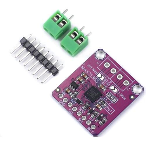 MAX31865 PT100 to PT1000 RTD-to-Digital Converter Board Temperature Thermocouple Sensor Amplifier Module 3.3V/5V For Arduino