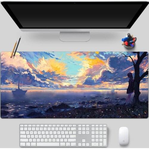 Super Large Mouse Pad Keyboard Personality Creative E-sports Game Table MATS for Women Cute Mouse Pad Mouse Pad