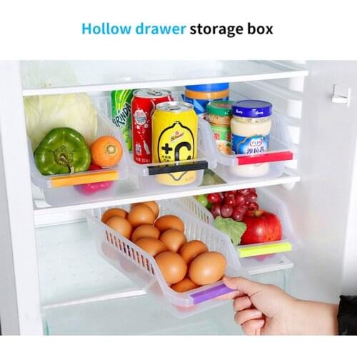 Food and Beverage Storage Drawer Plastic Sorting Box Plastic Reusable Environmental Protection Refrigerator Kitchen Accessories