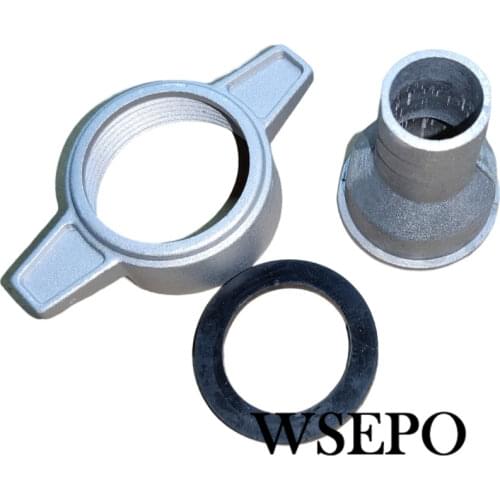 1.5'' change to 1'' Exhaust Outlet Hose Kit(Hose+Seal gasket+ Screw Nut) for Gas/Diesel Engine Powered Clear Water Pump