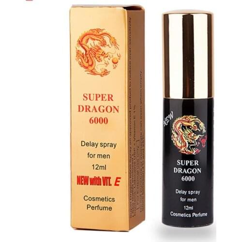 1Pc 12ml Super Dragon 6000 Male Delay Spray Adult Products Extend Time Lubricant Health Massage Oil