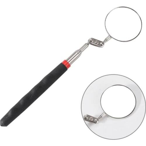 1Pc 360 Car Telescopic Detection Lens Universal Folding Auto Maintenance Inspection Mirror Round Mirror for Cars Repair Tool