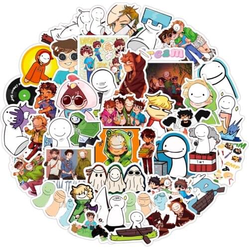 10/30/50PCS Dream Smp Anime Cartoon Stickers DIY Skateboard Fridge Guitar Laptop Luggage Graffiti Funny Sticker Kid Toy Decal