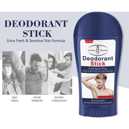 2PCS Whitening Armpit Stick Antiperspirant for Men Prevent Sweat Mitigate Odour Deodorant Stick Eliminate Bad Smell Wholesale