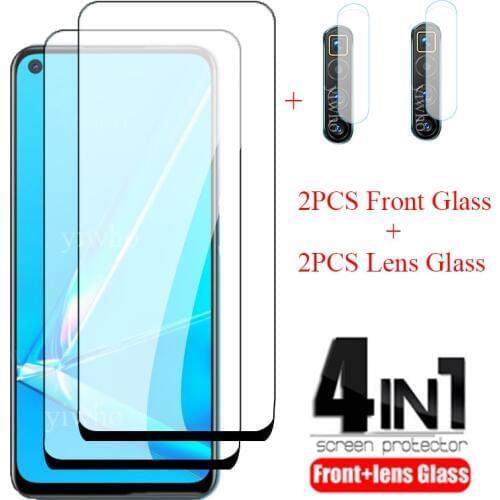 4 IN 1 Tempered safety Glass For Oppo A92 A72 A52 Screen Protector For Oppo A 72 92 52 Camera LENS Glas 6.5 inch CPH2059 CPH2067