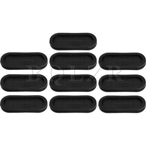 BQLZR 10 x Cable Wiring Wire Rubber Oval Closed Blanking Grommets 30x85mm