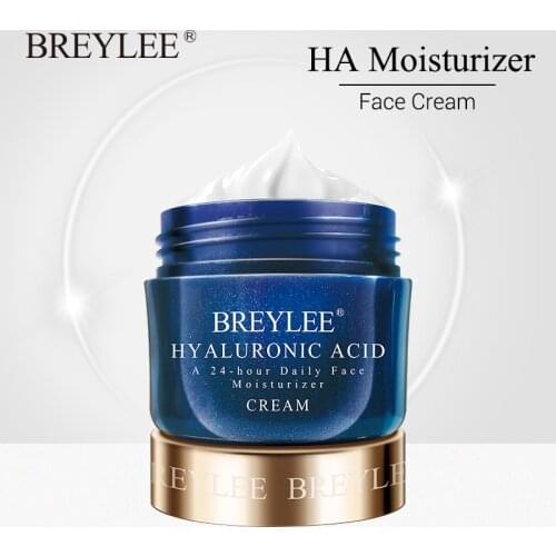 BREYLEE Hyaluronic Acid Moisturizer Face Cream For Expensive Whitening Facial Skin Care A 24-hour Daily Acne Treatment Cream 40g
