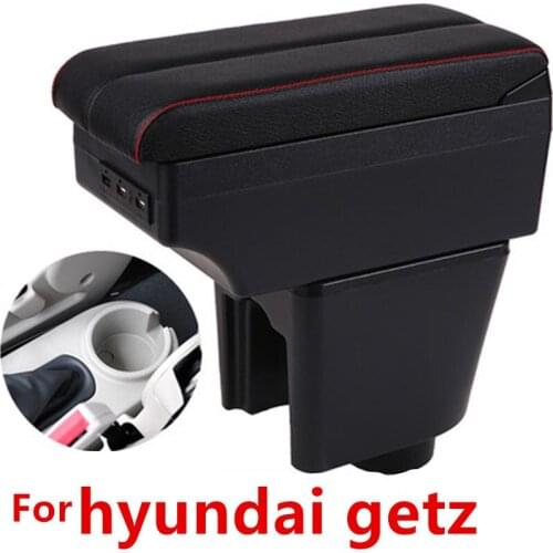 For hyundai getz armrest box central Store content Storage box with USB interface products