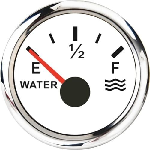 NMEA 2000 Water Level Gauge 52mm Pointer Water Tank Level Gauges With Backlight Alarm Meter Fit For Marine Car Boat