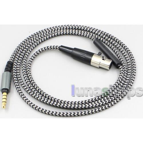 LN004966 Hi-OFC With Mic Remote Headphone Cable For ISK HD-9999 HP-980 HP-880 Headphones