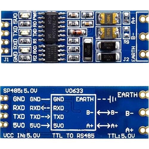 MAX3088 5V RS485 module 485 to TTL level mutual conversion Hardware automatic flow direction control 256 nodes can be connected