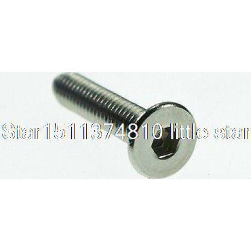 Lot50 Metric Thread M5*8mm Stainless Steel Hex Socket Countersunk Screws