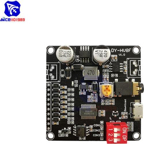 Diymore Voice Playback Amplifier Module Triggers Serial MP3 Music Player Class D 3.5mm Audio Aux Micro USB 10W/20W Voice Module