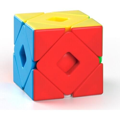 Moyu Meilong 2x2 Double Skew Cube 2x2x2 Stickerless Speed Smooth Cubo magico Children Educational Fun Toy Adult Holiday Gift