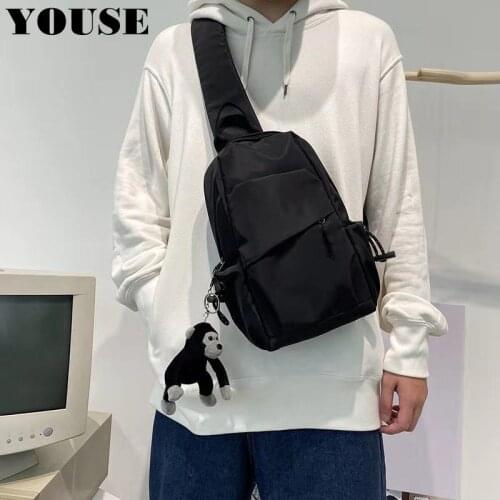 Men Backpack Shoulder Bags Fashion Nylon Hip Sack Messenger Fanny Pack for Boys Anti-theft Single Crossbody Waterproof Tactical