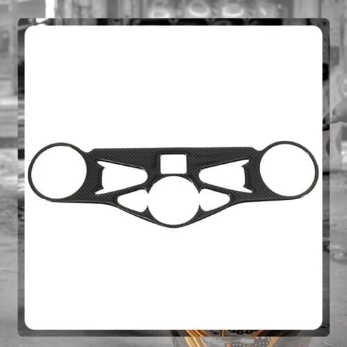 For HONDA CBR1000RR CBR 1000RR 2008-2011 Motorcycle Carbon Fiber Decal Sticker Pad Triple Tree Top Clamp Upper Front Protector