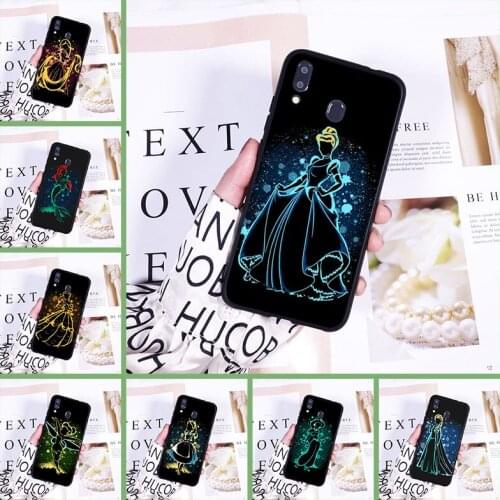 Cartoon Princess Anime Back Cover For Samsung Galaxy M10 M20 M30 M40 soft Silicone Phone Case For Samsung Galaxy M10 M20 M30 M40