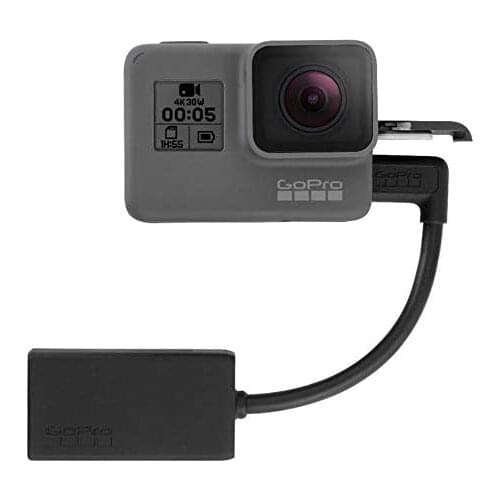 GoPro Pro 3.5mm Mic Adapter for Gopro HERO8 Black/HERO7 Black/HERO6 Black/HERO5 Black Original GoPro Accessory