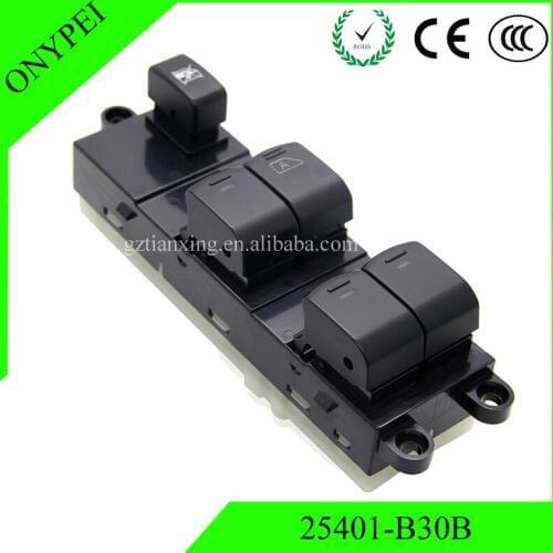 25401-EB30B 25401-5X010 25401-JD001 Window Master Switch For Nissan Navara D40 Pathfinder R51 Qashqai J10 25401EB30B 25401JD001
