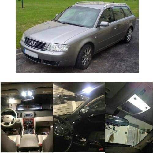 25x LED interior lighting complete set For Audi A6 C5/4B Avant reading light rear lights error free