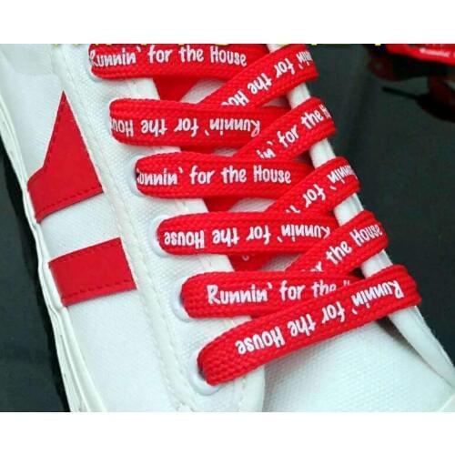 Fashion Double Print Letter Shoelace Polyester Flat Shoe Laces 90cm/100cm/120cm Sport Shoelaces For Sneakers