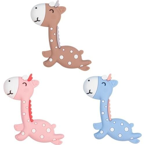 Silicone Teethers Baby Cartoon Teether BPA Free Chew Charms Infant Teething Teeth Gift Toys