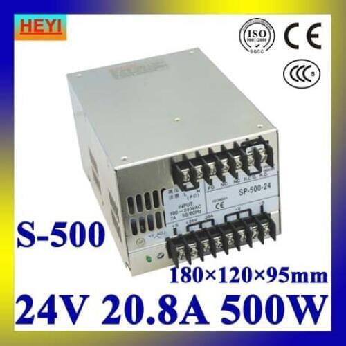 LED power supply 24V 20.8A 100~120V/200~240V AC input single output switching power supply 500W 24V transformer