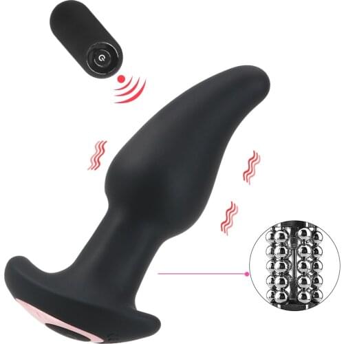 Vagina Vibrator Rotation Beads Silicone Sex Toy Anal Anus Vibrator Wireless Remote Control G-spot Clit Stimulation