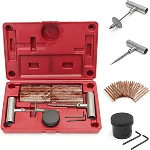 HAND FLAT TIRE PATCH PLUGGER REPAIR PLUGGING REPAIR REPAIRING TOOL KIT AUTO PLUG