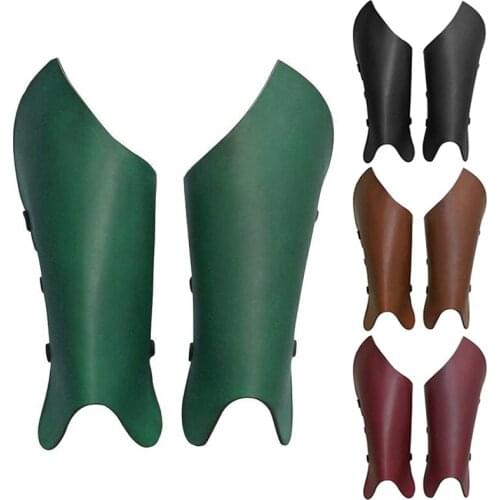 Dark Elf Leg Protector Medieval Viking Greaves Knight Ranger Shin Armor Gaiter Boot Cover Larp Costume Accessory Half Chaps Kit