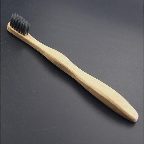 DR.PERFECT 2 pcs Child Soft Bamboo Teeth Brush Black Head Dental Care Toothbrush Wood Toothbrush BPA Free Nylon Bristle